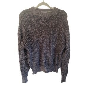 TimberTrail Mens Chunky‎ Cable Knit Sweater Pullover Crew Neck Large Vintage 90s